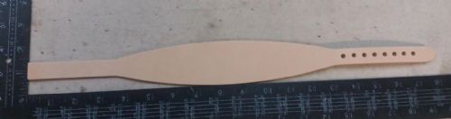 Greyhound / Whippet Dog Collar Blanks - Wide - Nat Veg Tan - 4 Sizes (X-Large, 10)